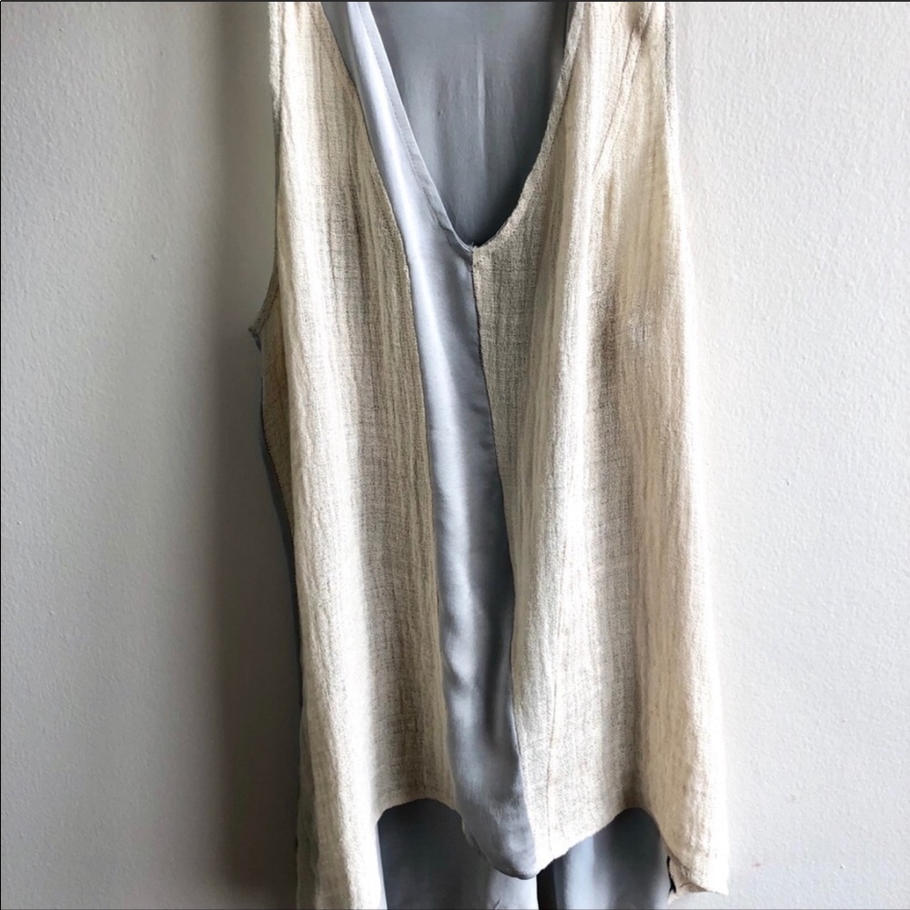 SOLD! Anthropologie • The Odell’s Silk/Linen Tank. - Picture 4 of 6